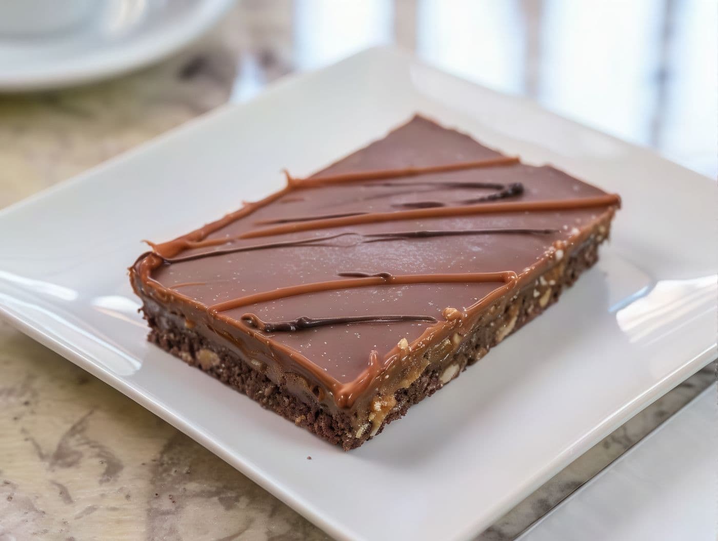 Imagen de Brownie de chocolate con dulce de leche sin harina