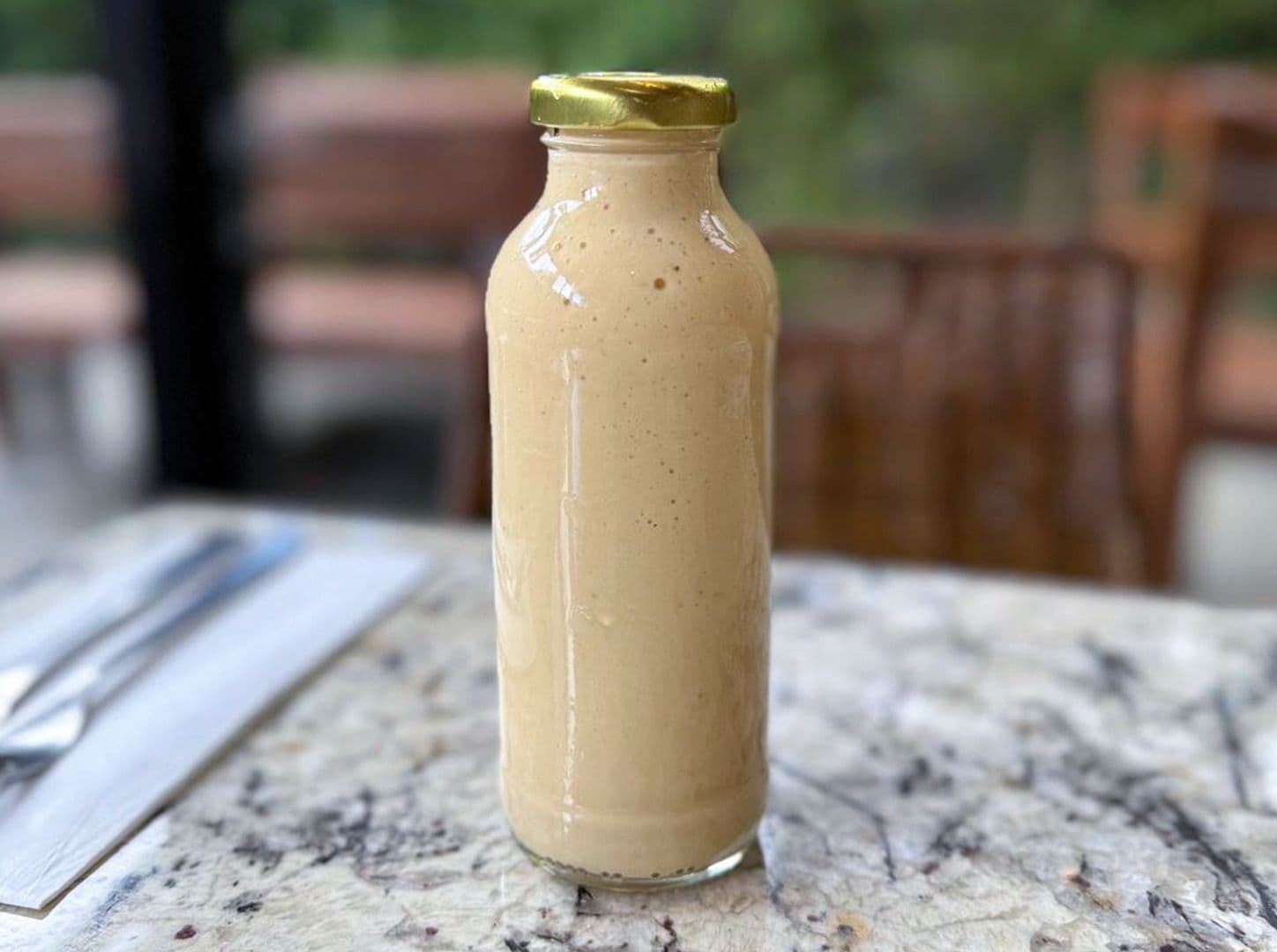 Imagen de Banana, mango y leche de almendras